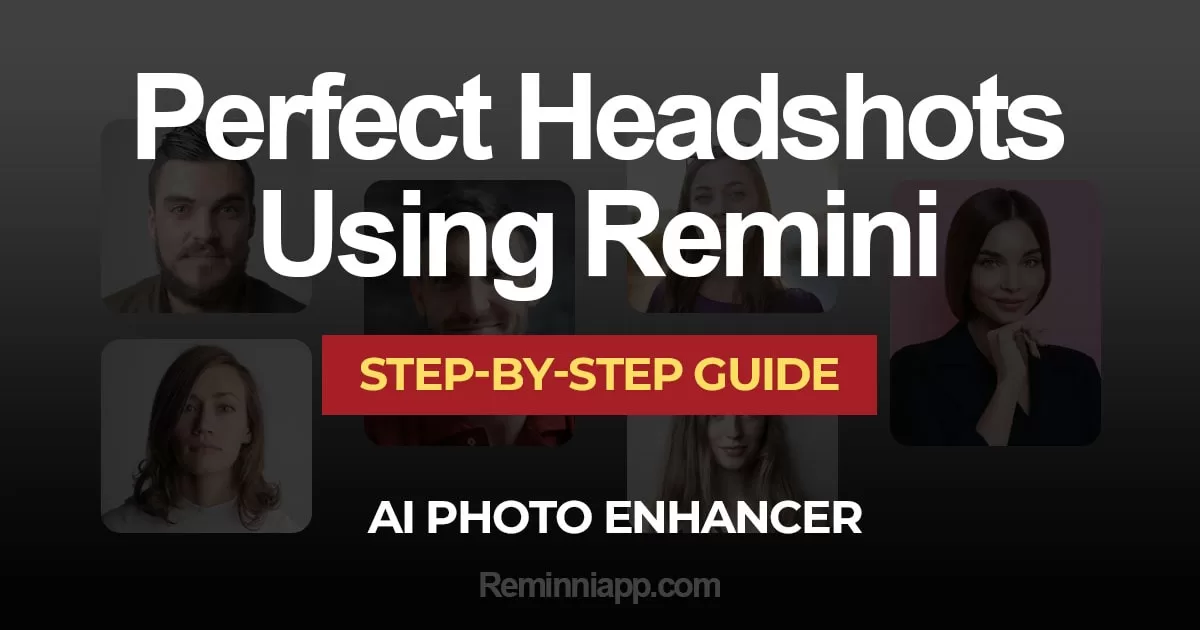 Remini headshots using AI